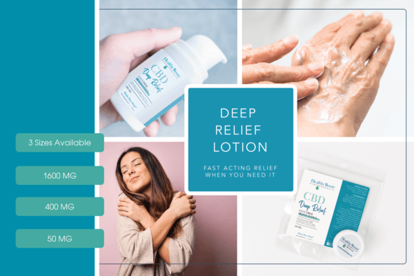 Deep Relief Lotion Front full spectrum cbd body lotion