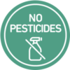 No Pesticides green healthy roots hemp